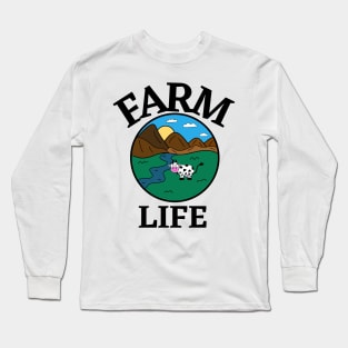 FARM Life Cow Lover - Funny Cow Quotes Long Sleeve T-Shirt